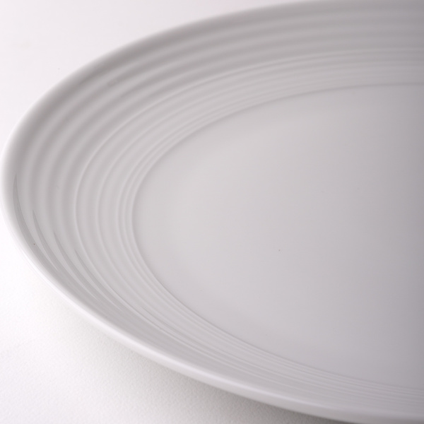 Plitvi krožnik Coupe classic Deco 29 cm set 6 kosov – UNIVERS bel