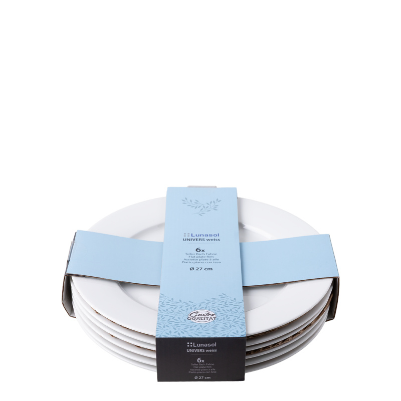 Plitvi krožnik 27 cm set 6 kosov — Univers bel