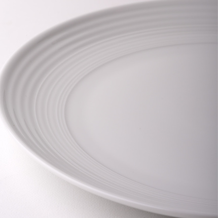Plitvi krožnik Coupe classic Deco 27 cm set 6 kos – UNIVERS bel