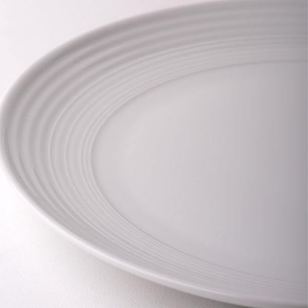 Plitvi krožnik Coupe classic Deco 27 cm set 6 kos – UNIVERS bel