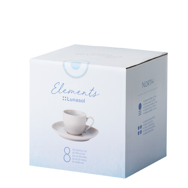 Mokka set 8 kosov 90 ml – Elements North Organic