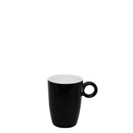 Visoka skodelica za mokka kavo črna 80 ml - RGB