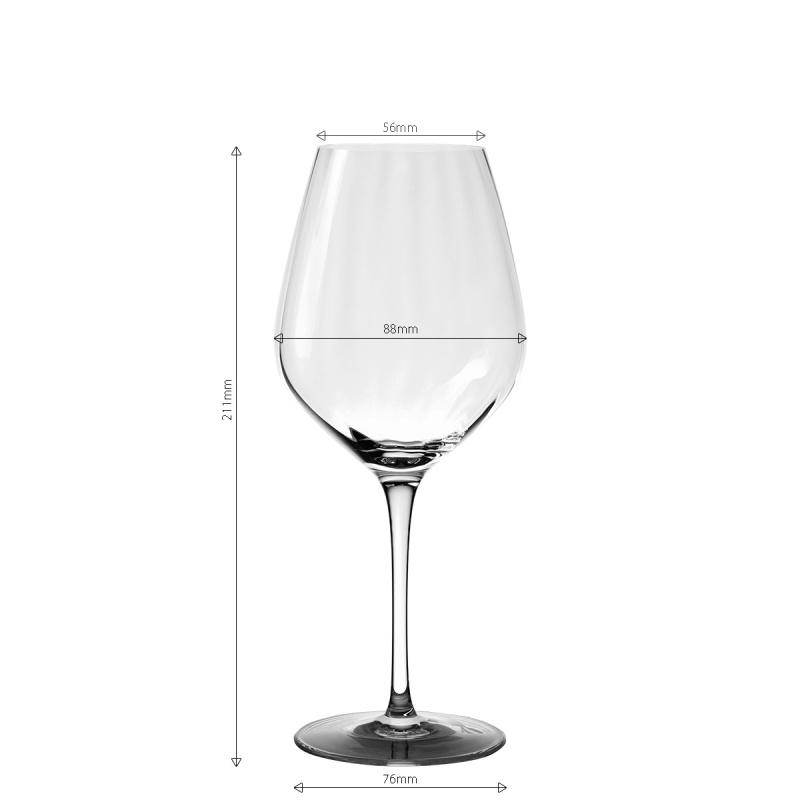 Kozarci za belo vino 430 ml komplet 6 kosov - Optima Line Glas Lunasol