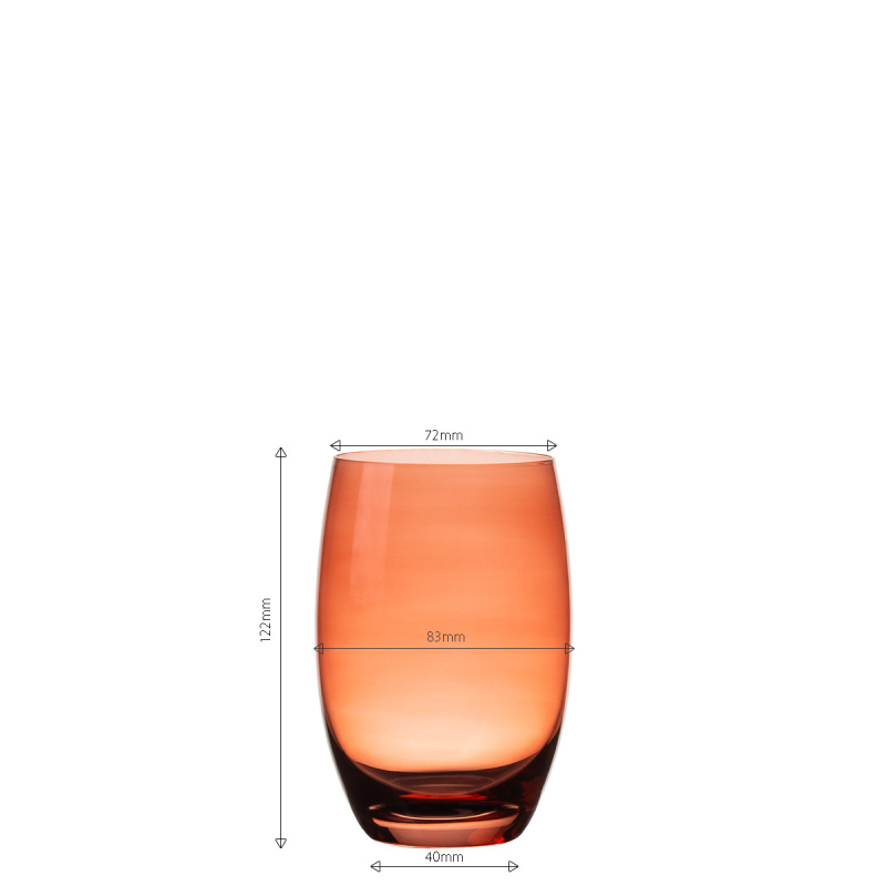 Kozarci Tumbler rdeči 460 ml 6 kosov - Optima Glas Lunasol