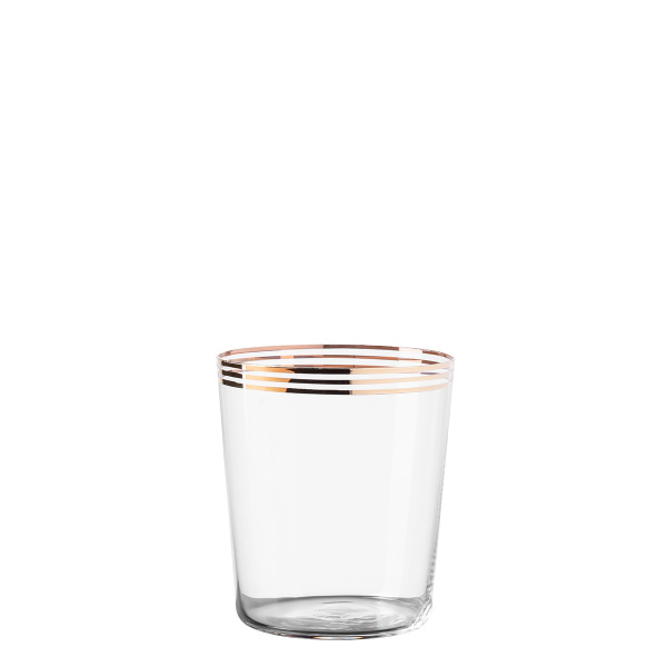 Kozarci Tumbler s tremi zlatimi črtami 440 ml komplet 6 kosov - 21st Century Glas
