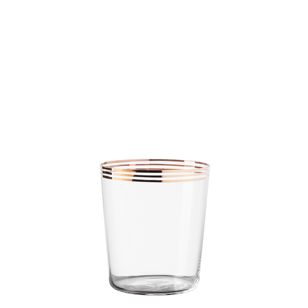 Kozarci Tumbler s tremi zlatimi črtami 440 ml komplet 6 kosov - 21st Century Glas