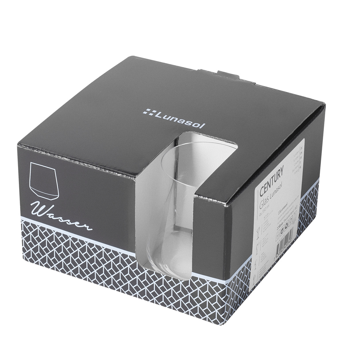 Kozarci Tumbler 350 ml komplet 4 kos - Century Glas Lunasol META Glass
