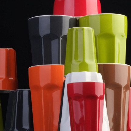 Porcelanski kozarec velik bel 470 ml - RGB