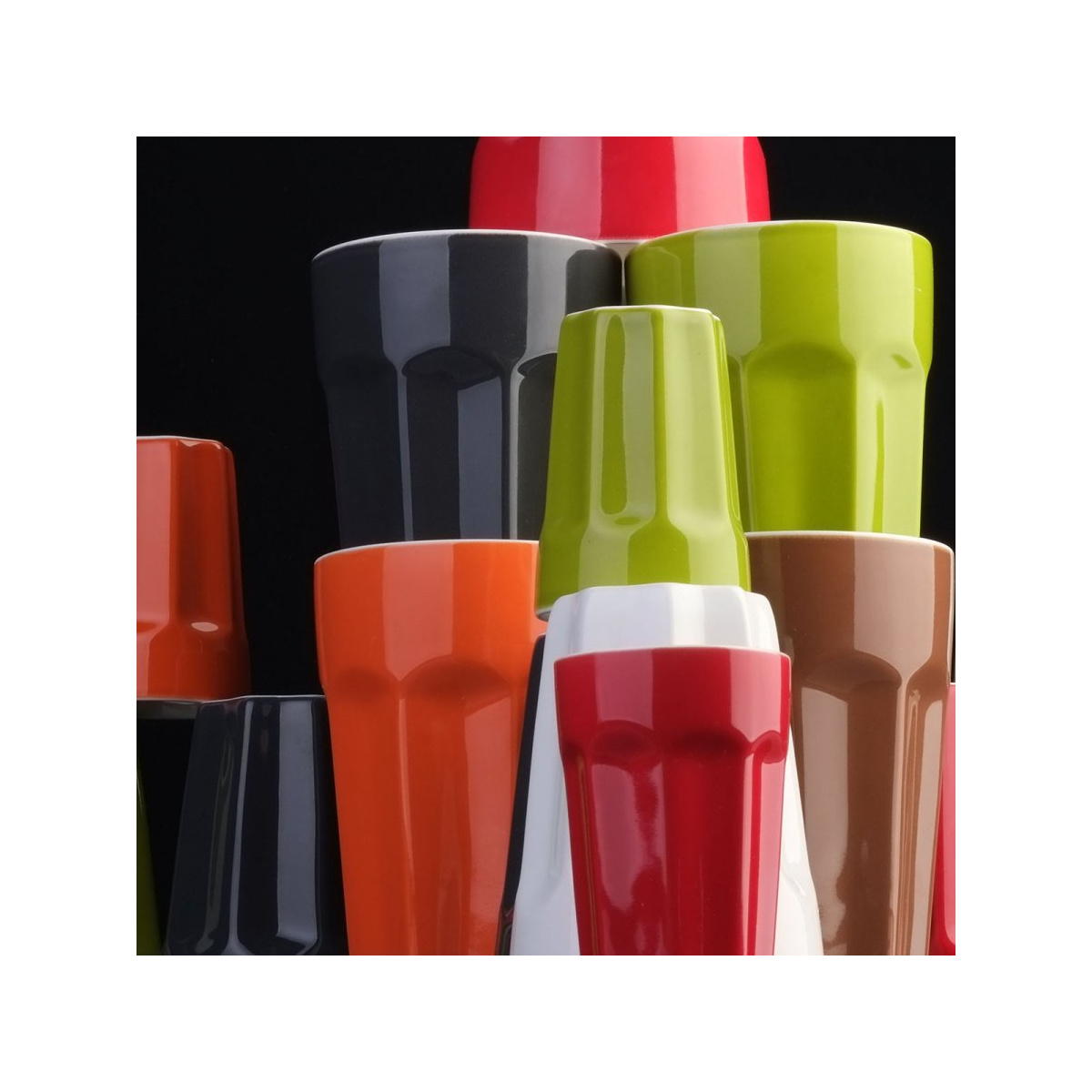 Porcelanski kozarec velik bel 470 ml - RGB