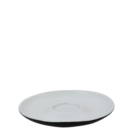 Krožniček za espresso črn 12,5 cm – RGB
