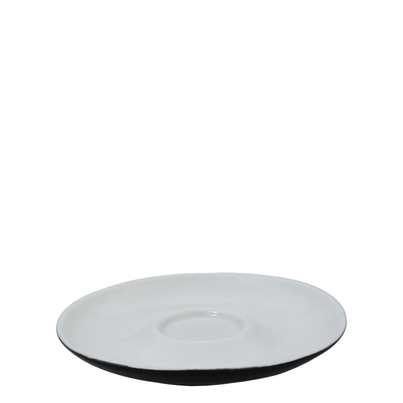Krožniček za espresso črn 12,5 cm – RGB