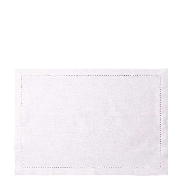 Siv namizni pogrinjek iz bombaža 32 x 48 cm 2 kosa – Basic Ambiente