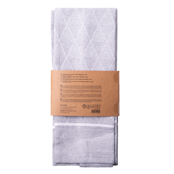 Svetlosiva kuhinjska krpa 50 x 70 cm 2 kosa – Basic Ambiente