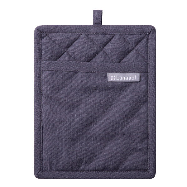 Jekleno siva bombažna kuhinjska rokavica 19 x 24 cm – Basic Ambiente