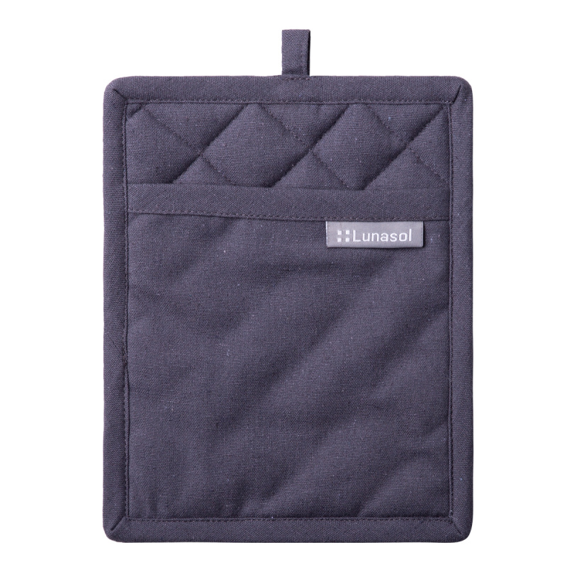 Jekleno siva bombažna kuhinjska rokavica 19 x 24 cm – Basic Ambiente