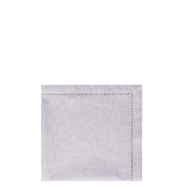 Svetlosivi bombažni prtički 45 x 45 cm 2 kosa – Basic Ambiente