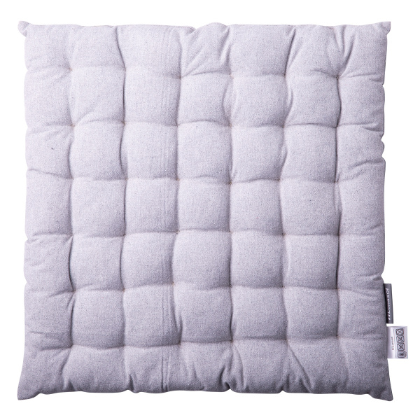 Svetlosiva bombažna blazina za stol 40 x 40 x 4 cm – Basic Ambiente