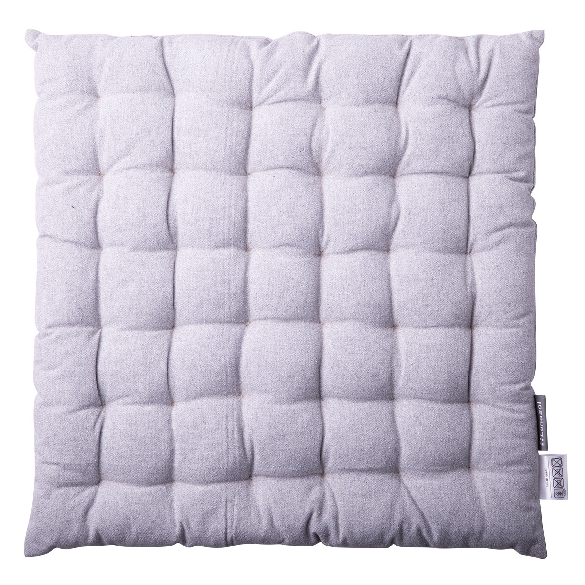 Svetlosiva bombažna blazina za stol 40 x 40 x 4 cm – Basic Ambiente