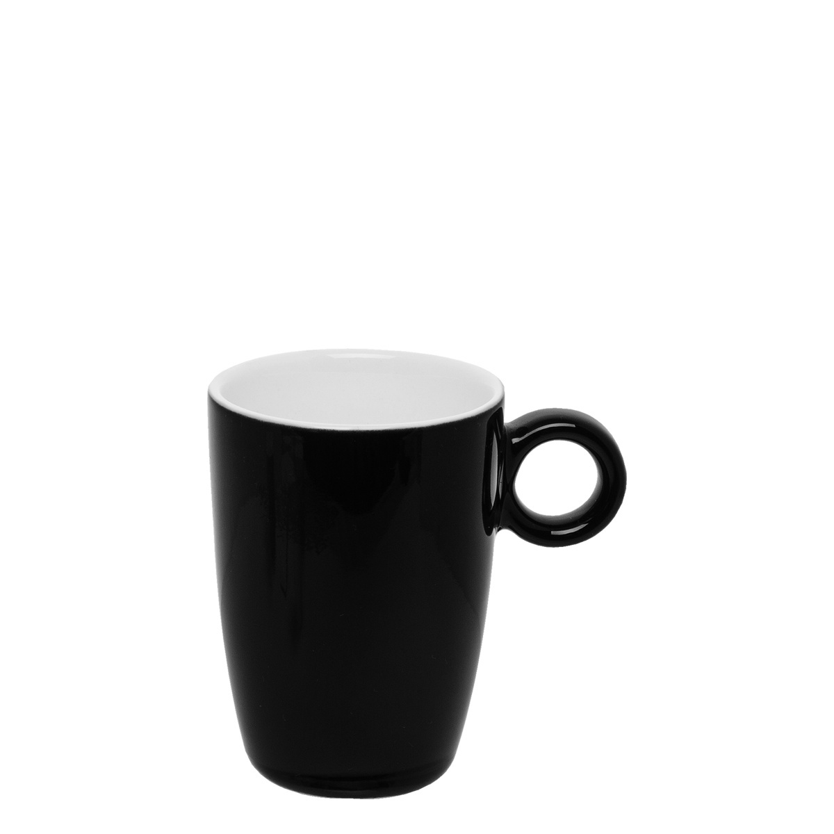 Visoka skodelica za mokka kavo črna 80 ml - RGB