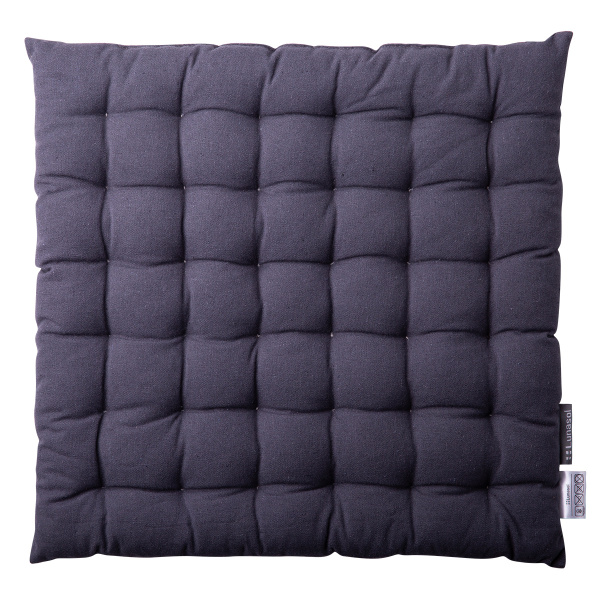 Jekleno siva bombažna blazina za stol 40 x 40 x 4 cm – Basic Ambiente