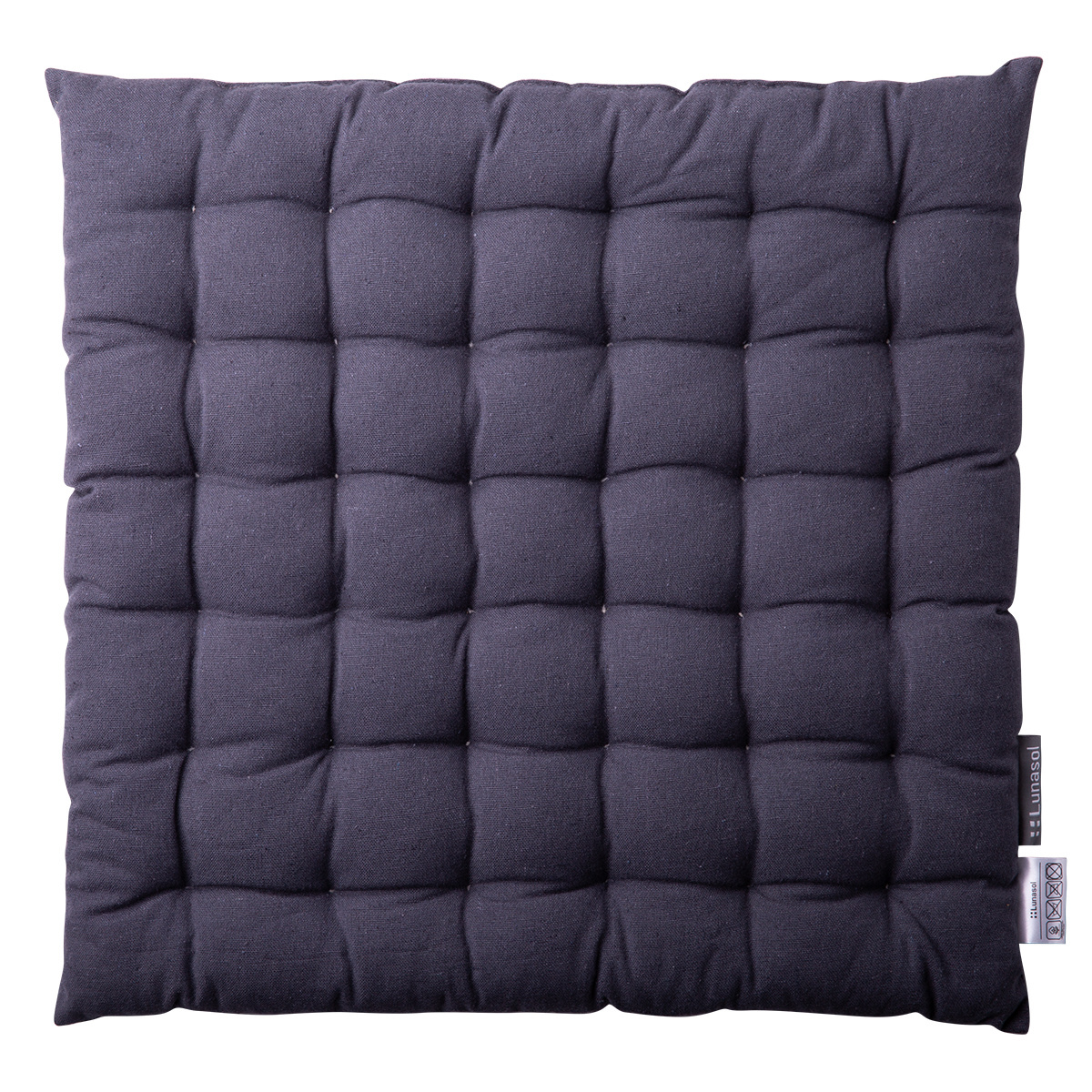 Jekleno siva bombažna blazina za stol 40 x 40 x 4 cm – Basic Ambiente