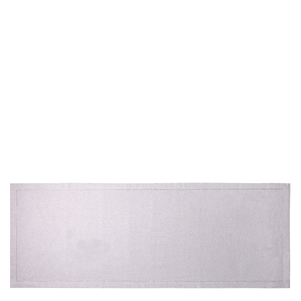 Svetlosiv bombažni namizni tekač 50 x 140 cm – Basic Ambiente