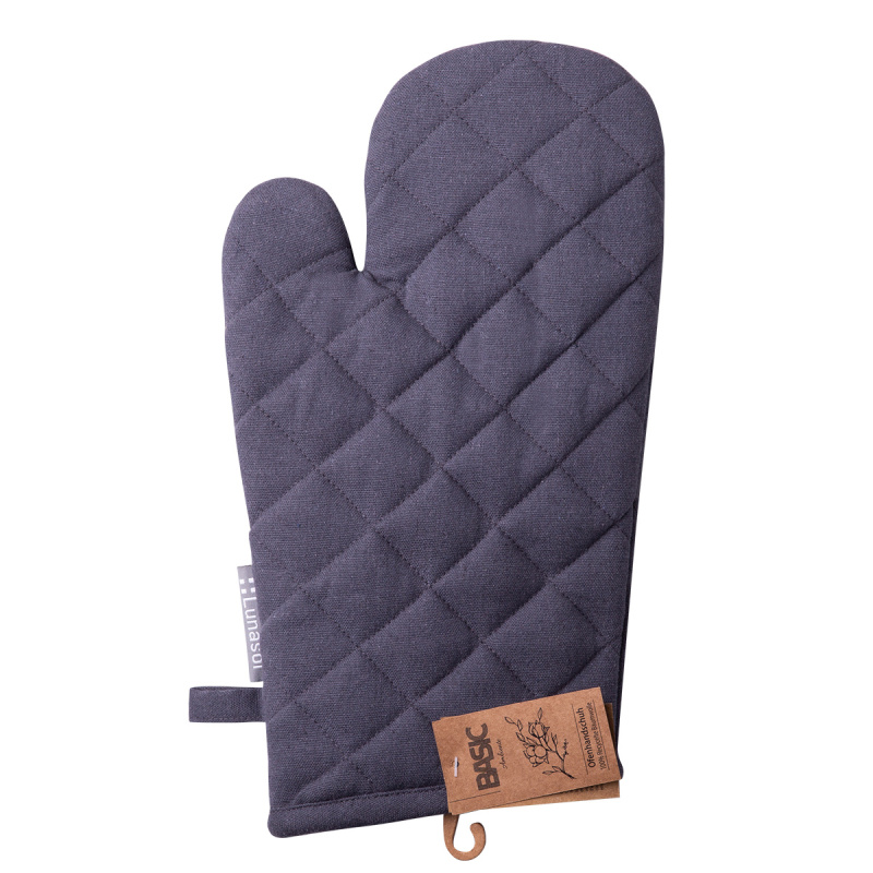 Jekleno siva kuhinjska rokavica 19 x 32 cm – Basic Ambiente
