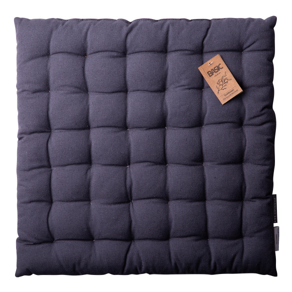Jekleno siva bombažna blazina za stol 40 x 40 x 4 cm – Basic Ambiente