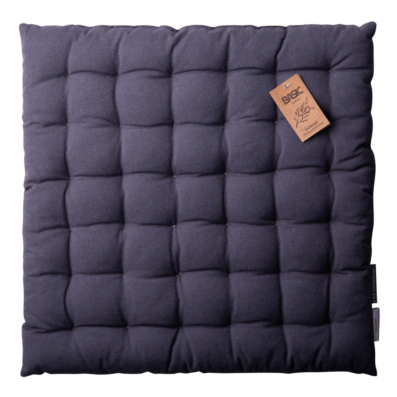 Jekleno siva bombažna blazina za stol 40 x 40 x 4 cm – Basic Ambiente