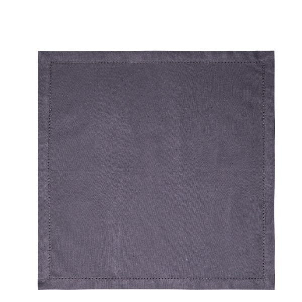 Jekleno sive bombažne serviete 45 x 45 cm 2 kosa – Basic Ambiente