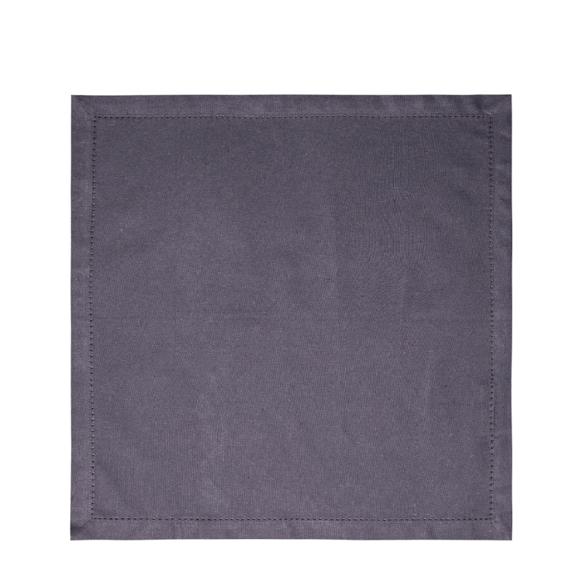 Jekleno sive bombažne serviete 45 x 45 cm 2 kosa – Basic Ambiente