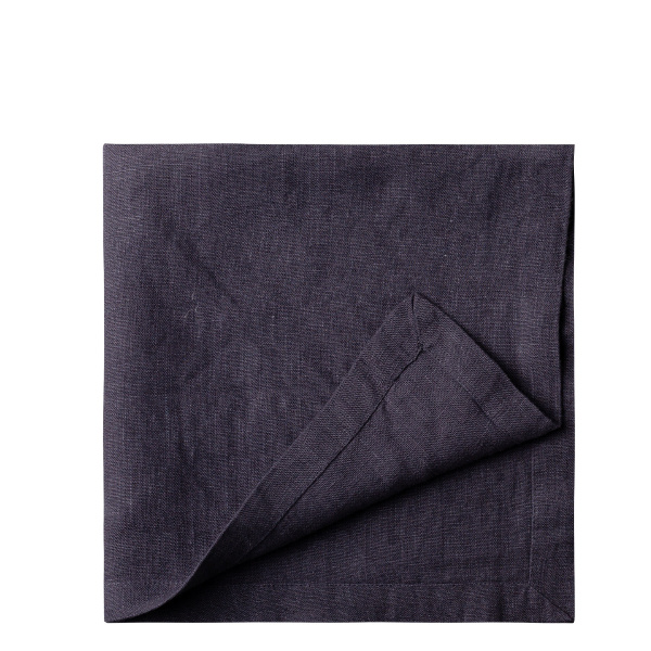 Antracit laneni prtički 50 x 50 cm 2 kosa - Gaya Ambiente