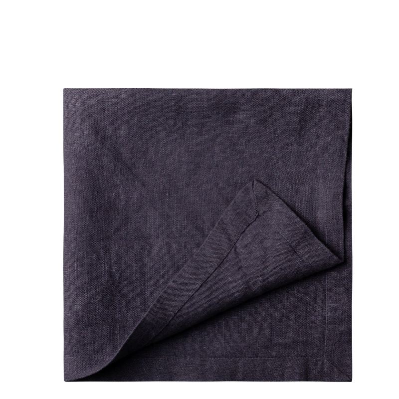 Antracit laneni prtički 50 x 50 cm 2 kosa - Gaya Ambiente