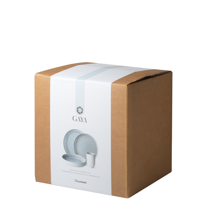 Porcelanasti set 16 kosov - Gaya Atelier Glacial Ice