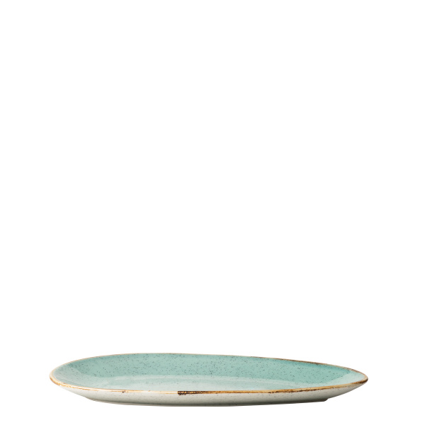 Krožnik ovalni Sand turkizen 25 cm – Gaya