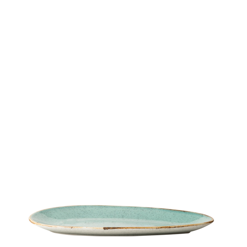 Krožnik ovalni Sand turkizen 25 cm – Gaya