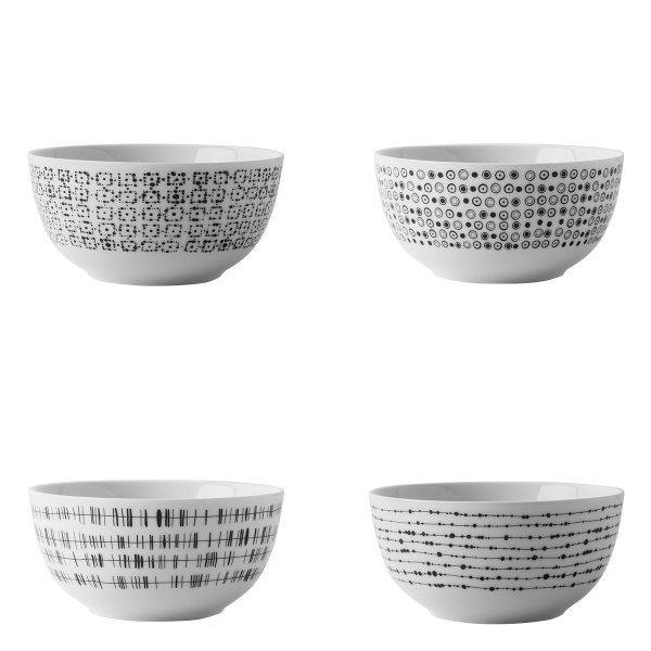 Komplet skled za kosmiče 4 kosi - Basic Dots