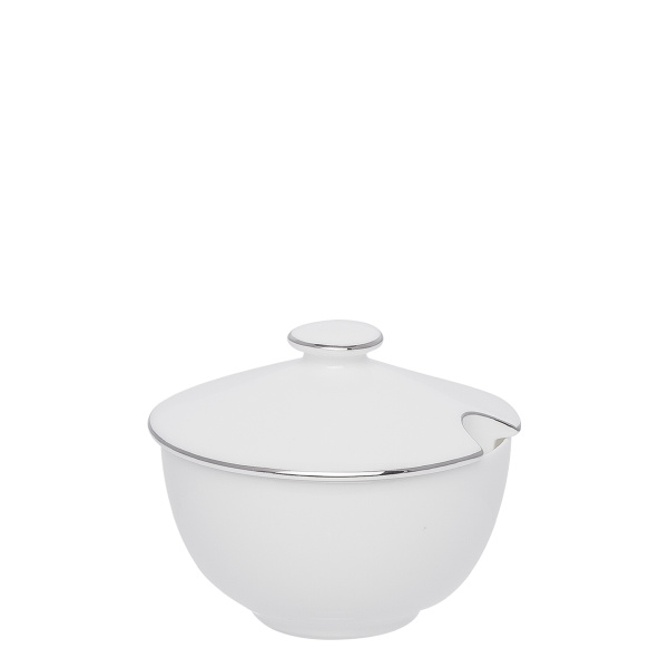 Sladkornica 9,5 cm s platinastim robom - Premium Platinum Line