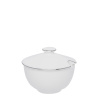 Sladkornica 9,5 cm s platinastim robom- Premium Platinum Line