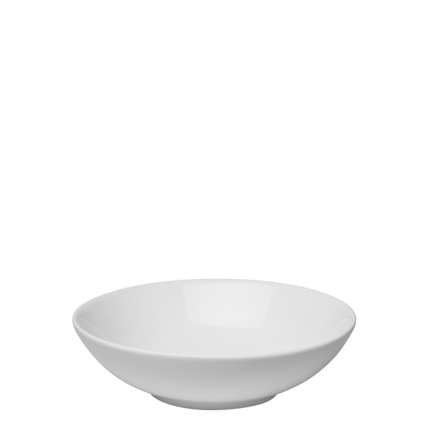 Globok krožnik Coupe bel 19,5 cm – Flow