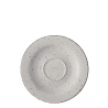Krožnik za kavno skodelico 15,5 cm - Gaya Atelier sive barve