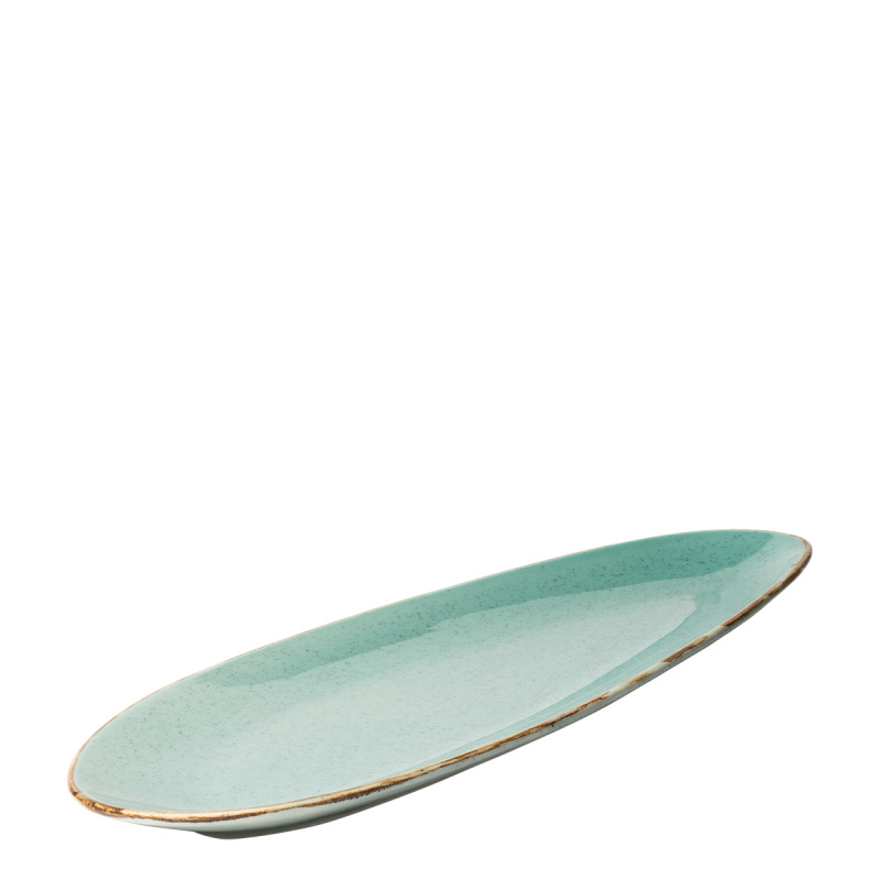 Ovalni krožnik Sand turkizna 41 cm – Gaya