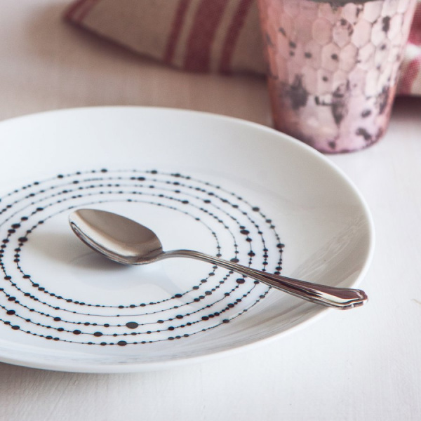 Desertni krožnik 20,5 cm set 4 kos - Basic Dots
