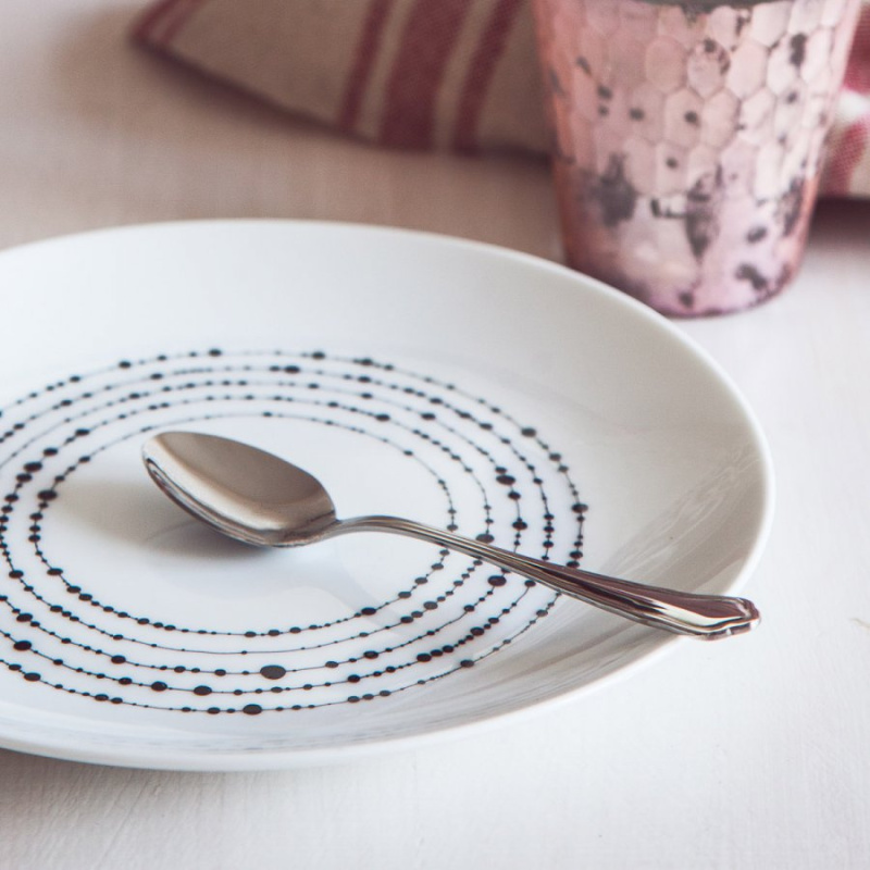 Desertni krožnik 20,5 cm set 4 kos - Basic Dots
