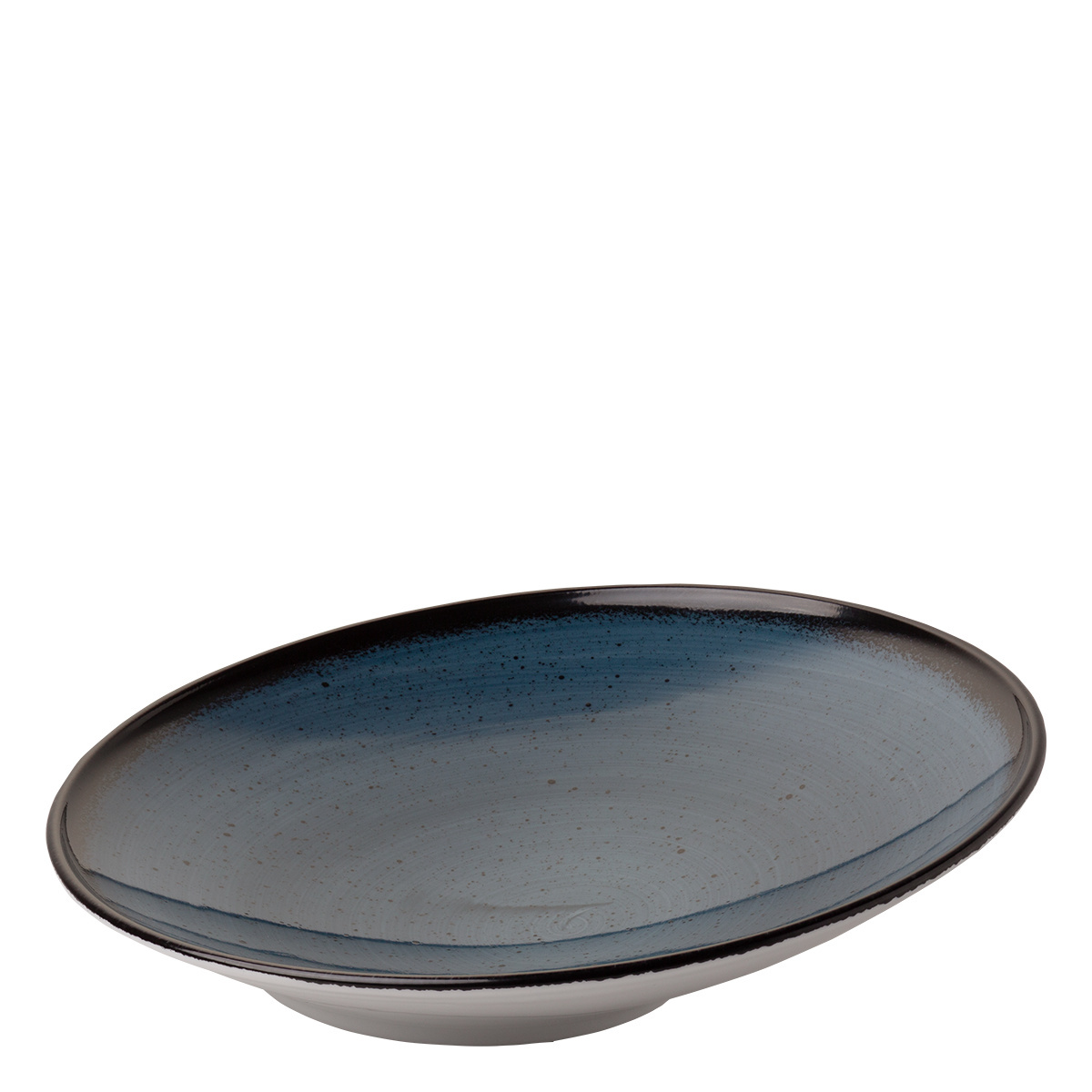 Krožnik za testenine Curve 30 cm moder - Hotel Inn Chic barven