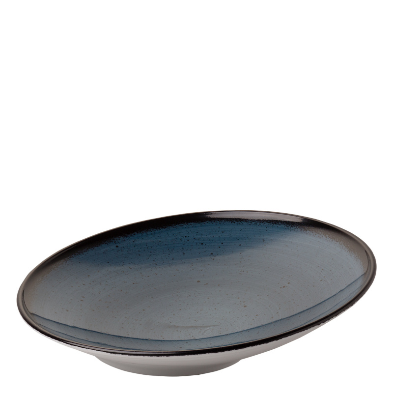 Krožnik za testenine Curve 30 cm moder - Hotel Inn Chic barven