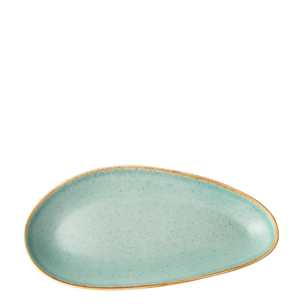 Krožnik ovalni Sand turkizni 36 cm – Gaya