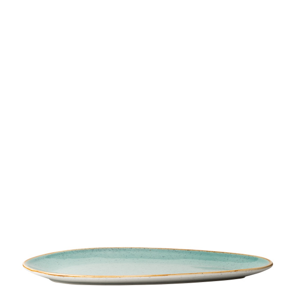 Krožnik ovalni Sand turkizni 36 cm – Gaya