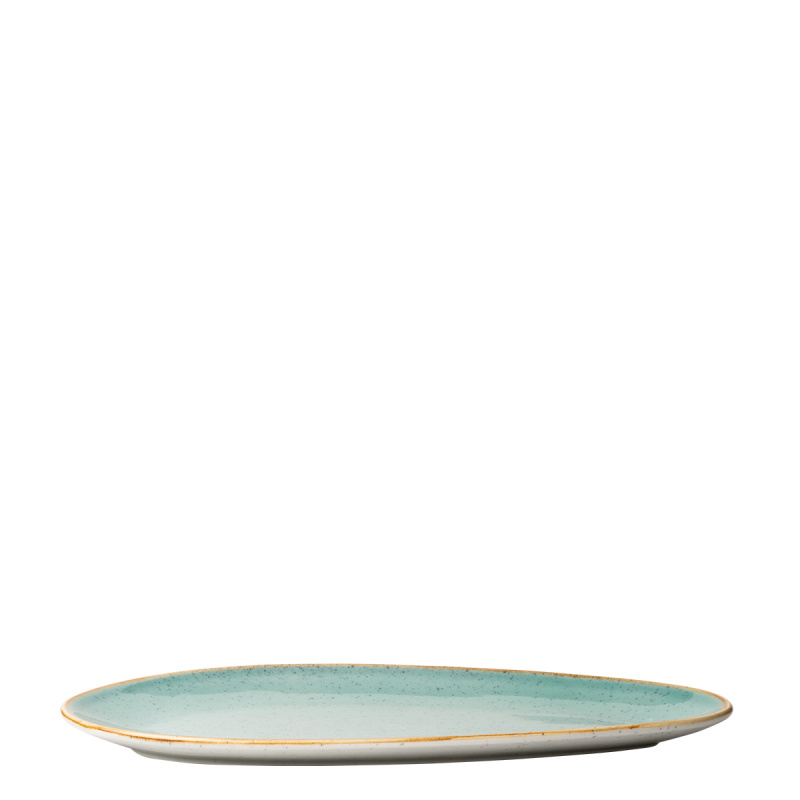 Krožnik ovalni Sand turkizni 36 cm – Gaya