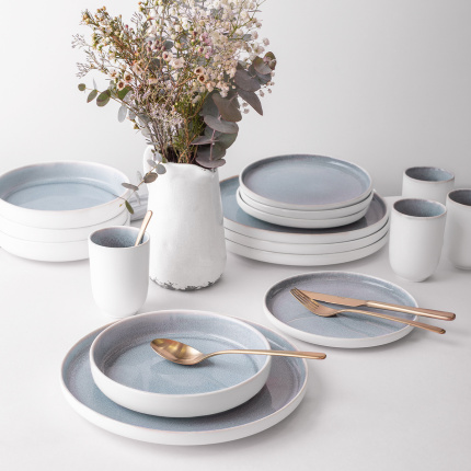 Porcelanasti set 16 kosov - Gaya Atelier Glacial Ice